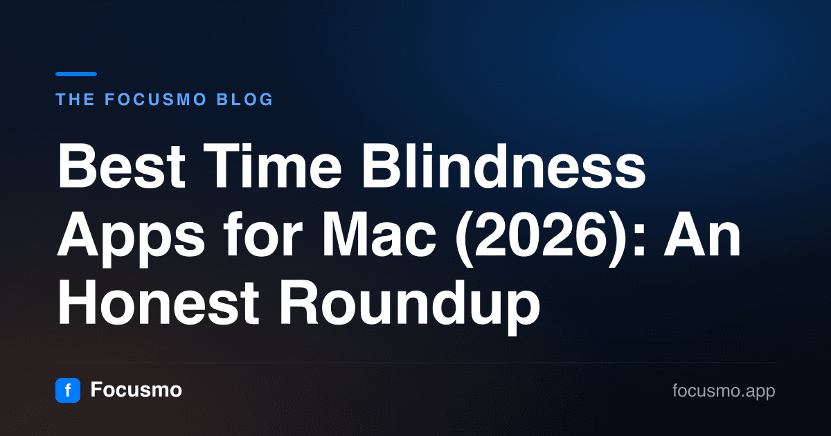 Best Time Blindness Apps for Mac (2026): An Honest Roundup