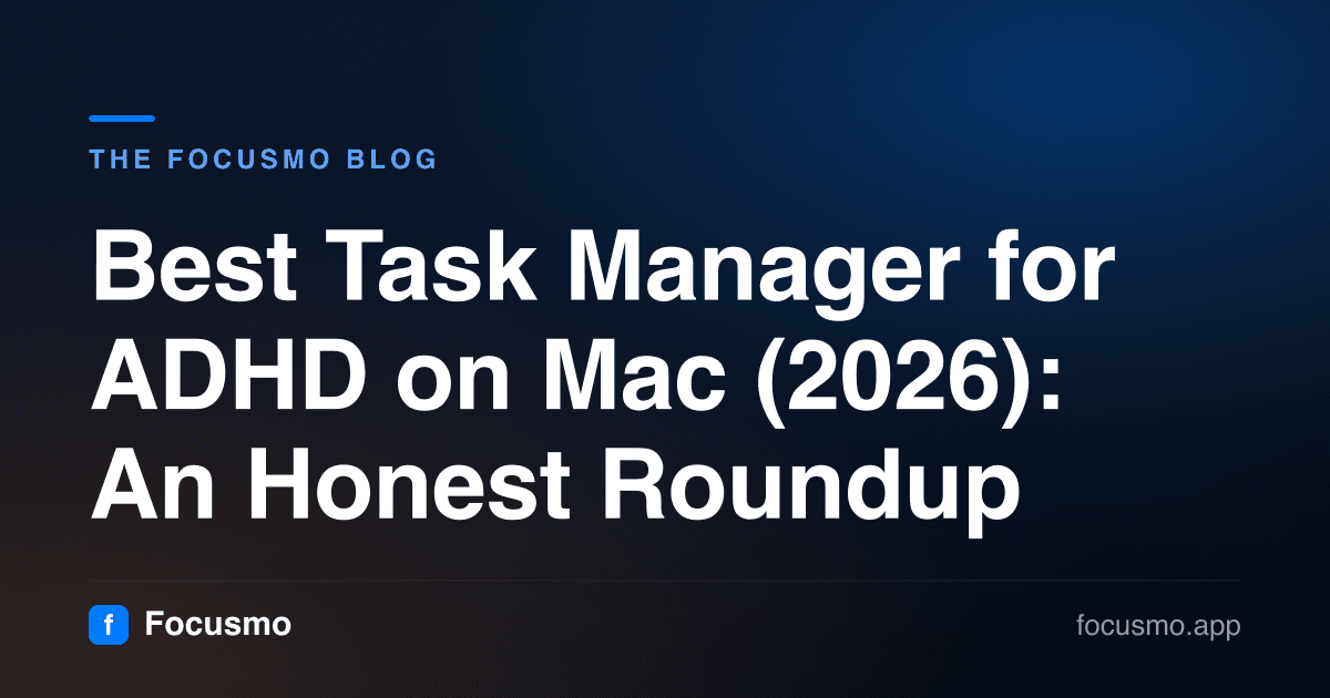 Best Task Manager for ADHD on Mac (2026): An Honest Roundup