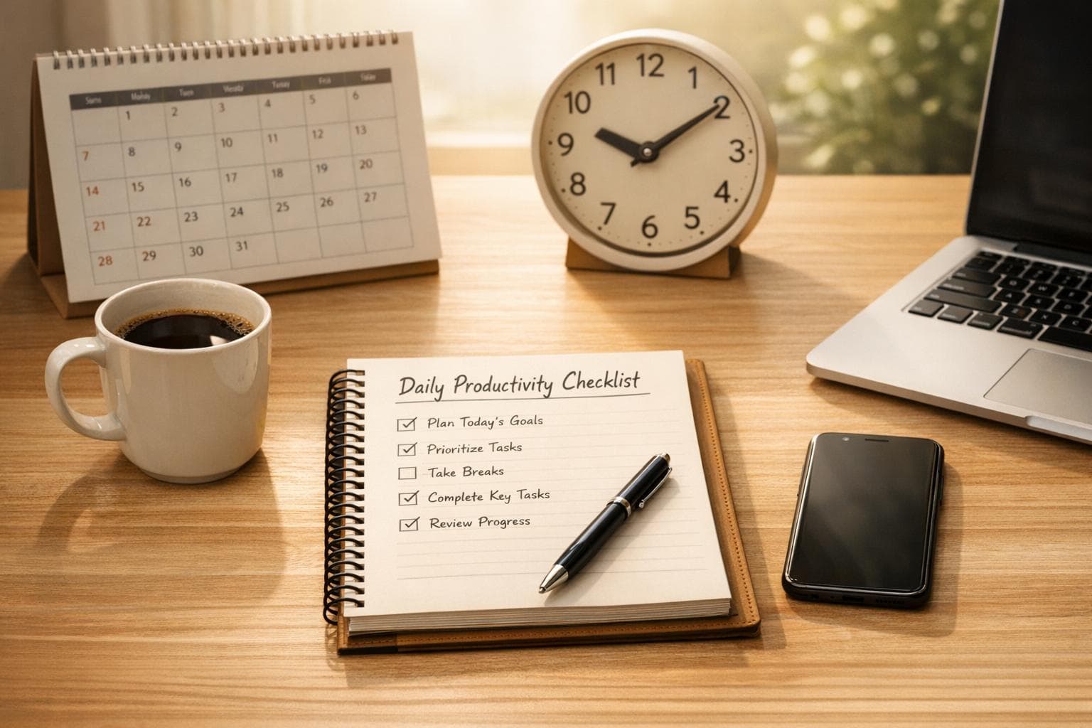 Daily Productivity Checklist for Busy Professionals